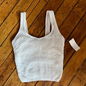 Abercrombie & Fitch Crochet Cropped Tank